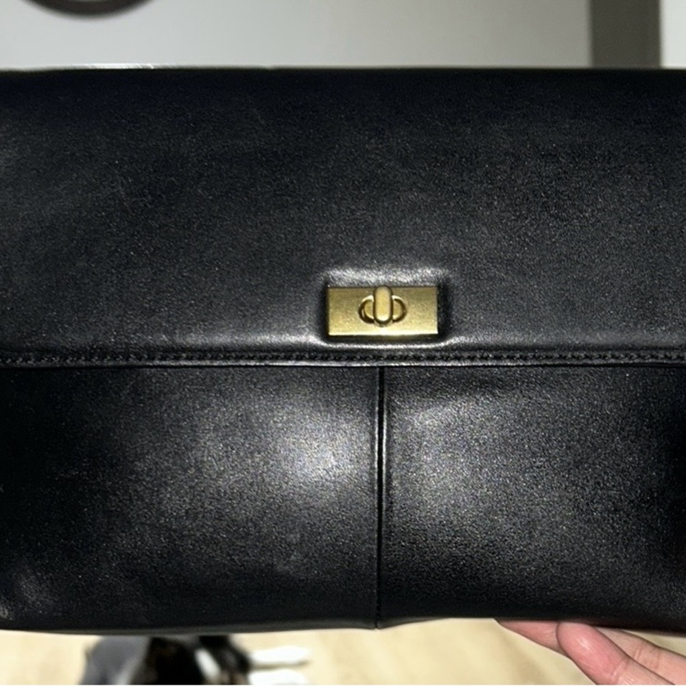 J. Crew Clutch Lambskin Leather Turn Lock